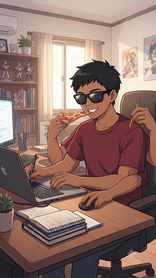 Portrait of the founder of Zenith at his desk
